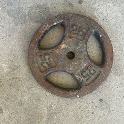 Weight Steel Plate 25lb 1 Available, See Picture 