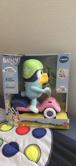 VTech Bluey Scooter Time Bluey Ride-On Toy - New in Box, Ages 3-6
