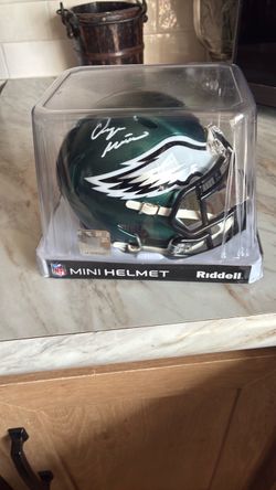 Signed football helmets and a lot of sports cards