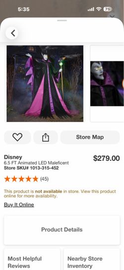 Disney 6.5 FT Animated LED Maleficent