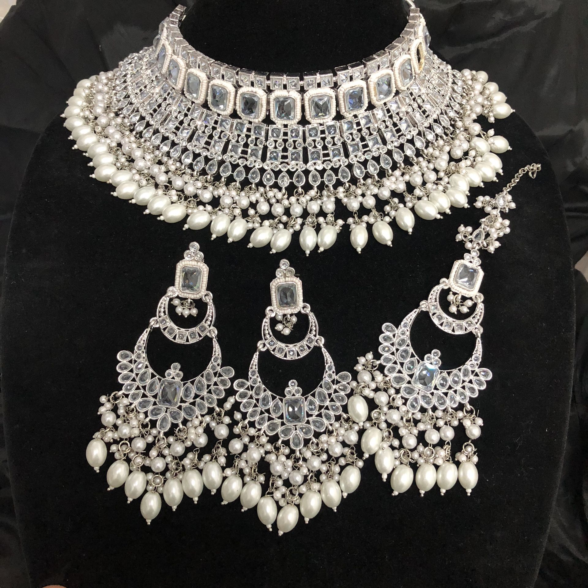 Polki Reverse AD Statement Choker Set Bridal Pakistani Bridal Indian Bridal Jewelry