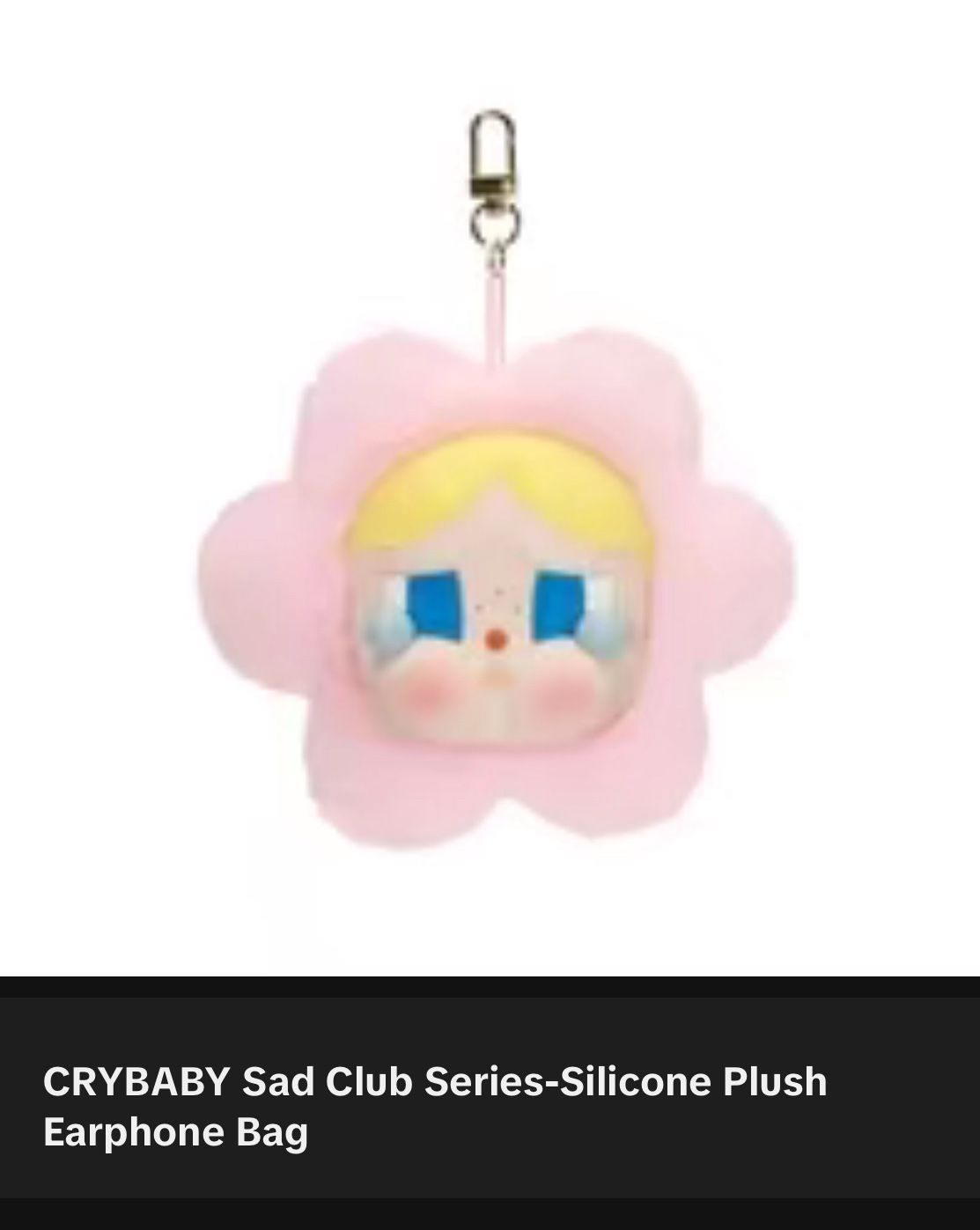 CRYBABY Sad Club Series-Silicone Plush Earphone Bag