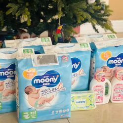 Japanese Diapers Moony Newborn 0-5kg 1 Pack 