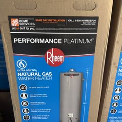 40 Gallon Rheem Performance Platinum 12 Year Warranty