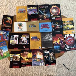 Old game manuals / boxes