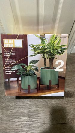 Inside outside planters  set of 2