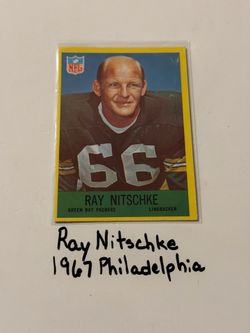 Ray Nitschke Green Bay Packers Hall of Fame LB 1967 Philadelphia Card.