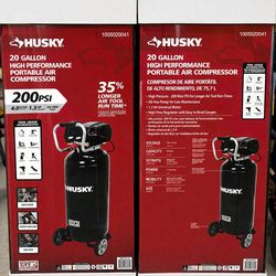 Husky 20 gal quiet compressor