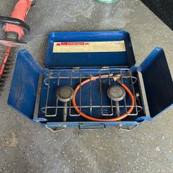 Camping Stove 2 Burner Butane No Knobs