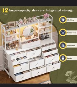 12 drawer vanity