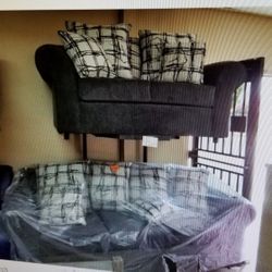 New 2 Pcs Sofas Set Only $1,100