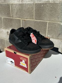 Vans Soland Black Suede Canvas Skate Shoes Mens Size 9 Deluxe Comfort New