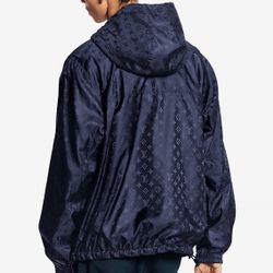 Louis Vuitton Monogram Reversible Windbreaker - Men - Size 48 - Navy - Perfect Condition - 100% Authentic