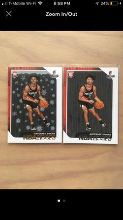 Anfernee Simons nba hoops rookie lot