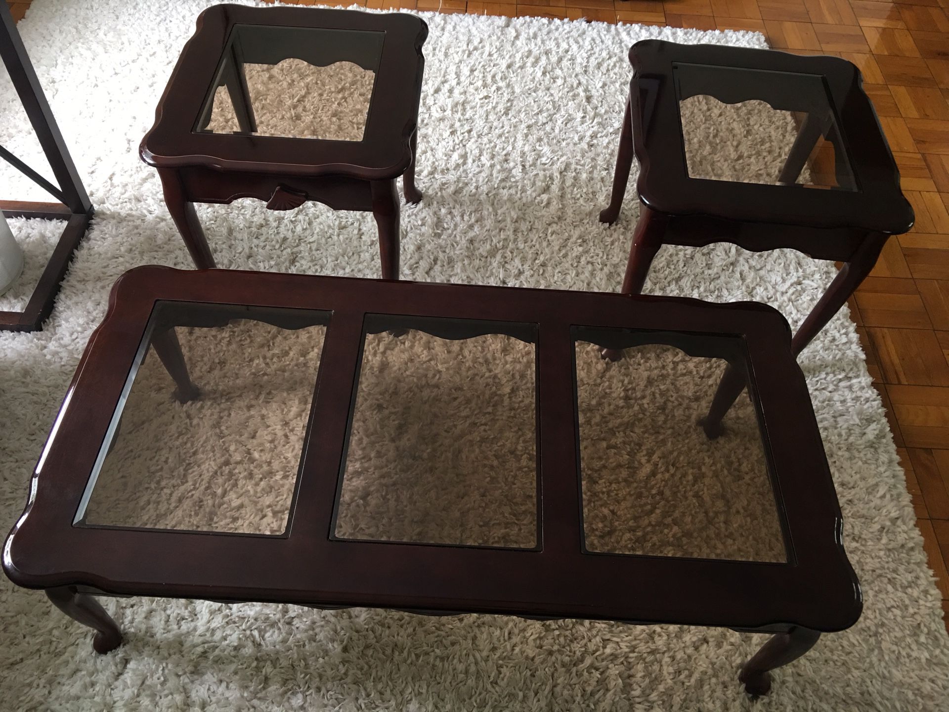 Coffee table and side tables set