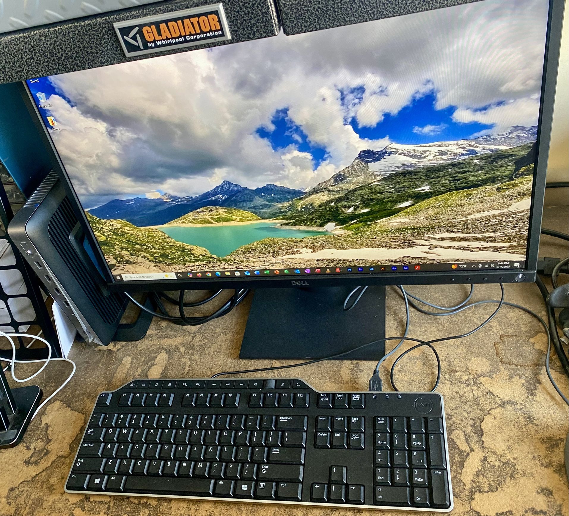 Hp Slim desktop Computer With Dell 24” Monitor