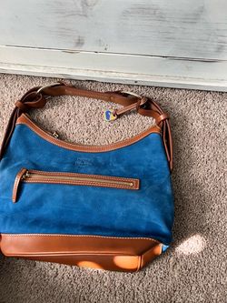 Dooney & Bourke Blue Leather Shoulder Bag