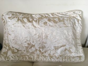 2 king size Pillow Shams Ivory Damask 