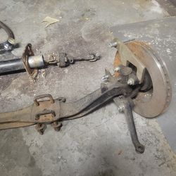 Hot rod front axle with disk brakes