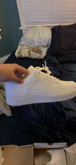 All white Air Force 1s