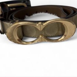 Coach Signature coated canvas belt