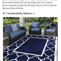 Genimo New 8X 10 Waterproof Outdoor Rug