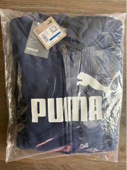 NEW XL Men’s Puma Zip Up Hoodie - Navy Blue