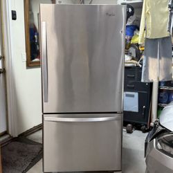 Whirlpool Stainless Steel Refrigerator $300