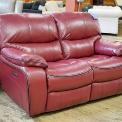 Red Reclining Sofa pecos