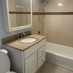 Granite Top Vanity W/ Mirror