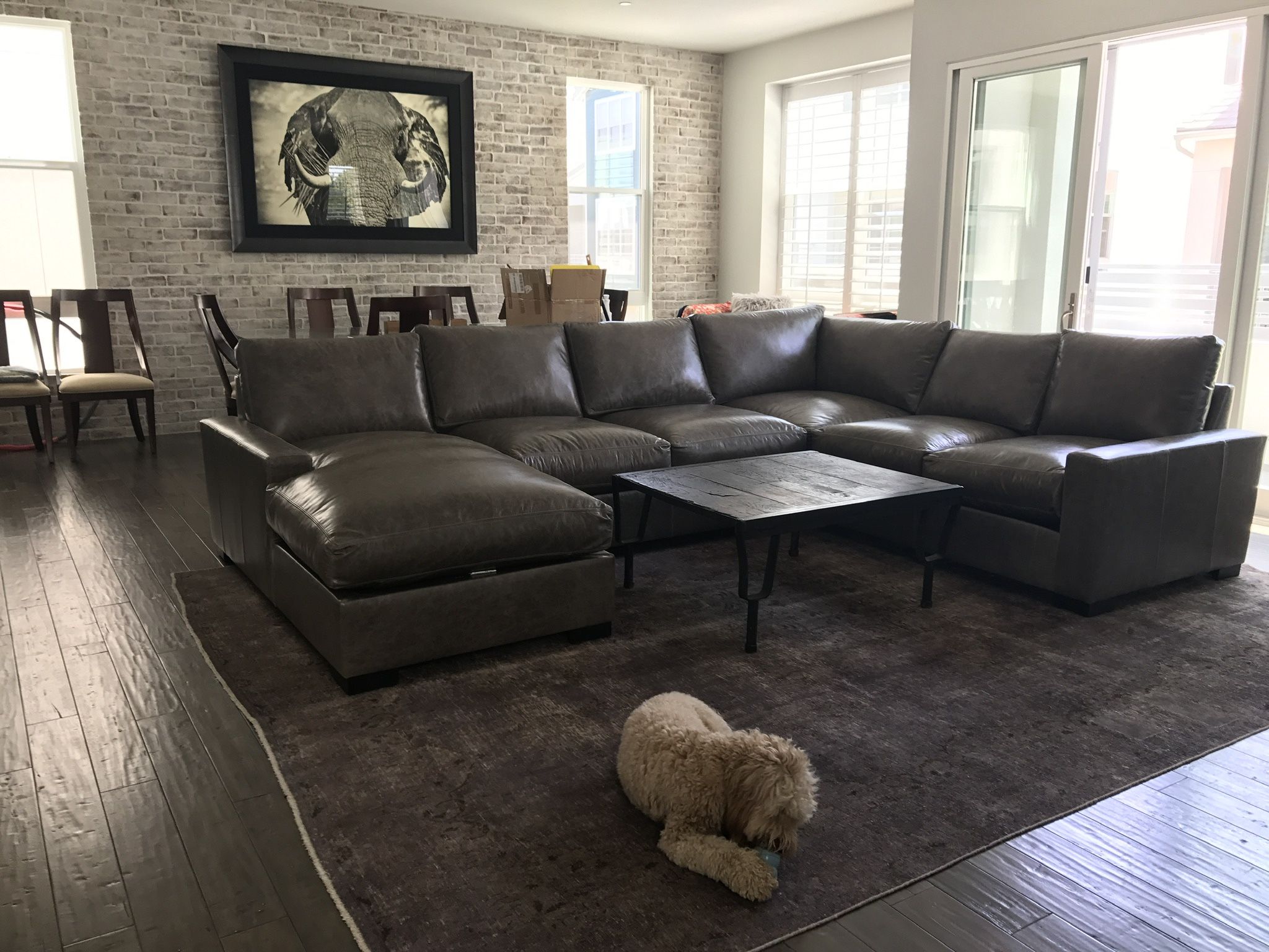Handmade Sectional Sofa Couch - Restoration (RH) Maxwell Couch. $18,500 Retail 