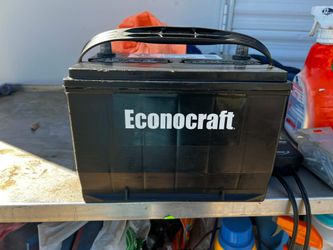 In good working condition econocraft group 34 battery 100% charge $5 off with a old battery