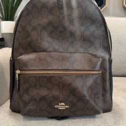 Coach Backpack (Signature Canvas Design)