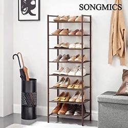 
*8-Tier Slim Shoe Rack, 16-24 Pairs of Shoes