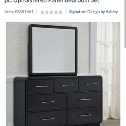 Ashley Rowanbeck 7-Drawer Dresser – Like New, Black Wood - Lynnwood, WA