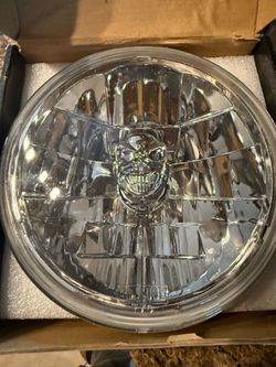 Adjure skull motorcycle headlight 5.75inches