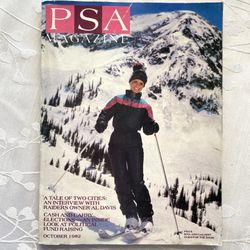PSA Inflight Magazine Pacific Southwest Airlines 1982 Travel Memorabilia Vtg OCT