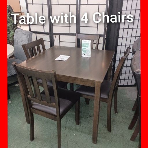 💥 5pcs Dining Table Set 