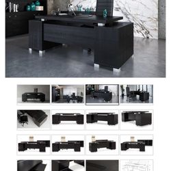 Office desk (Ford Executive Desk- Black) 