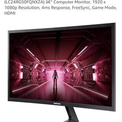SAMSUNG 24-Inch CRG5 144Hz Curved Gaming Monitor