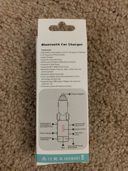 Wireless Bluetooth Car kit handsfree talk MP3 player fm transmitter dual car charger