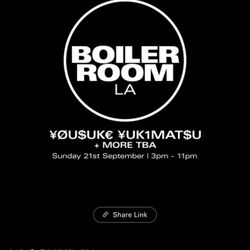 BOILER ROOM LA SEPT 21 