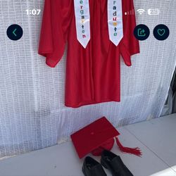 Kinder Graduation  Cap and Gown + Shoes