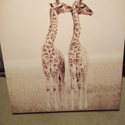 Giraffe Painting On Canvas 