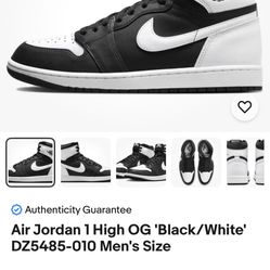 Jordan 1 High OG Size 7y