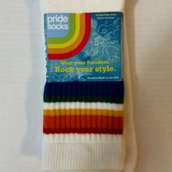 Pride Socks, Wear Your Freedom. Rock Your Style. 19” Tube Socks. New.