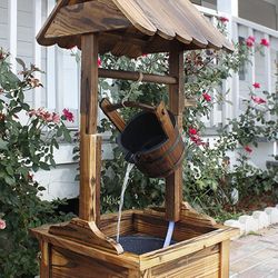 Garden Fountain Wishing Well Fountain I#1397

