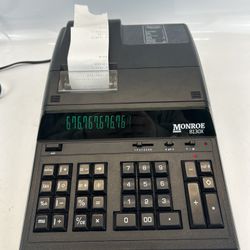 Monroe 8130X Heavy Duty Printing Calculator * Accounting / Purchasing * Works