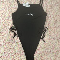 Black Clarity Bodysuit 