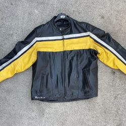 Joe Rocket Leather Motorcycle Jacket XL Fits Like A Bigger XL